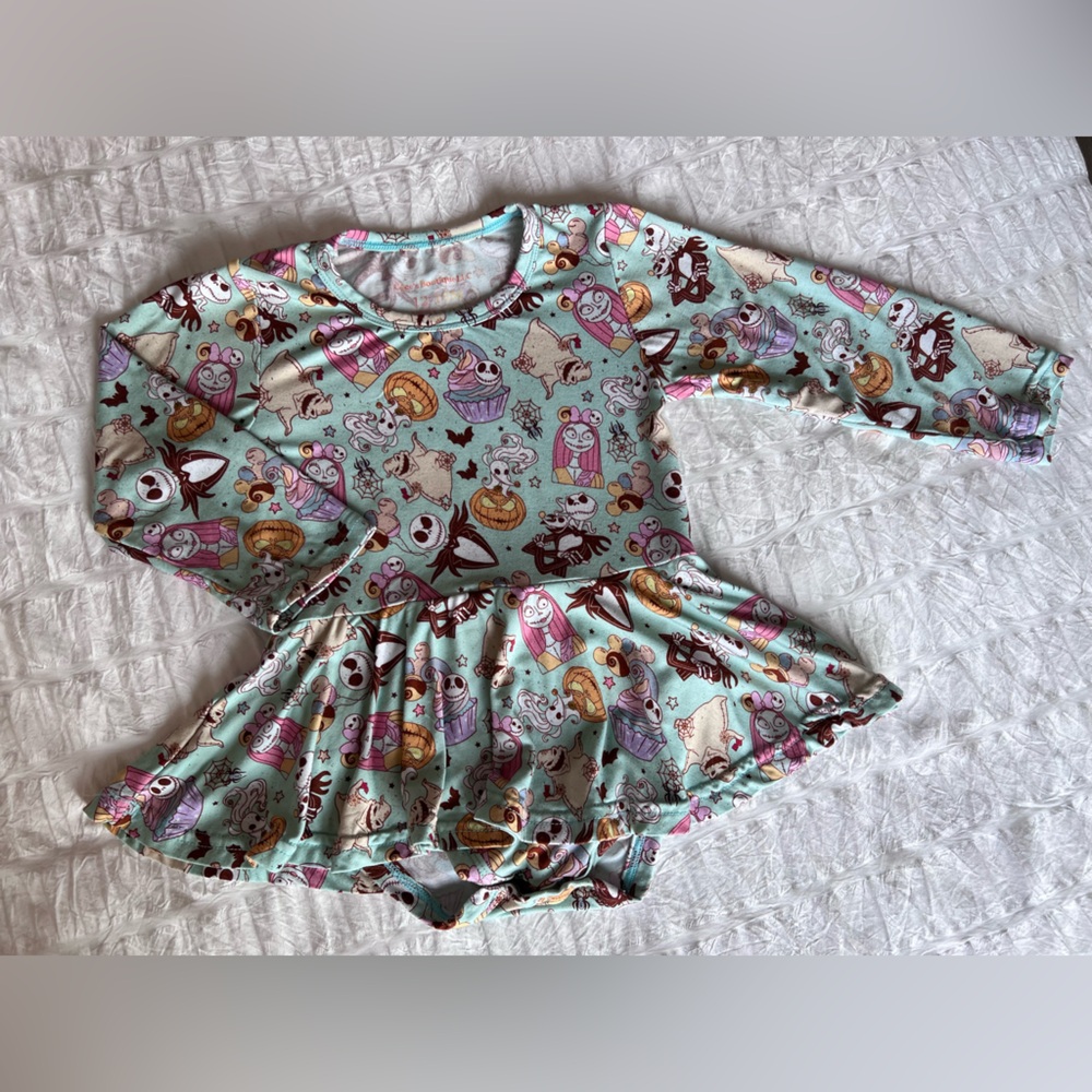 The Nightmare Before Christmas Bamboo Twirl Dress Size 12-18M Like New - Picture 3 of 7